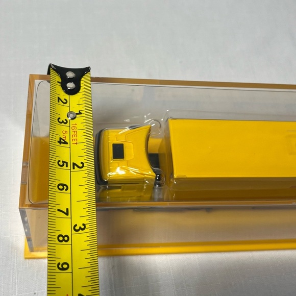 DHL Yellow Mercedes DHL Tractor Trailer Semi Shipping Truck, new in Case - Picture 8 of 8